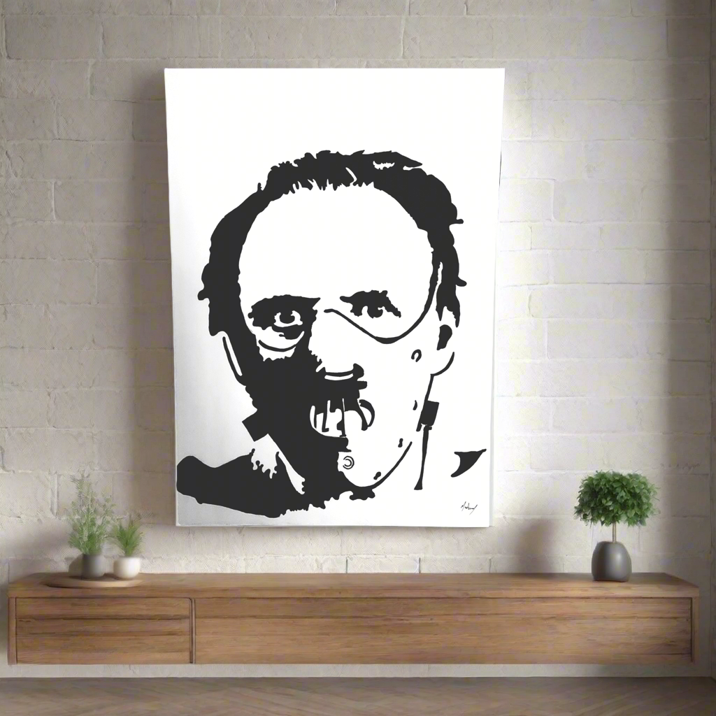 Hannibal Lecter from The Silence of the Lambs painting,  1 of 1