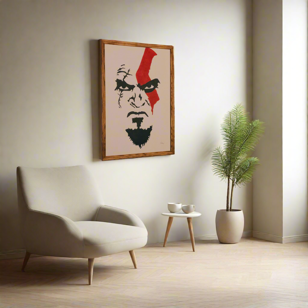 Kratos from God of War Painting 1 of 1