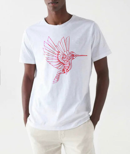 Steampunk Humming Bird Graphic T-shirt