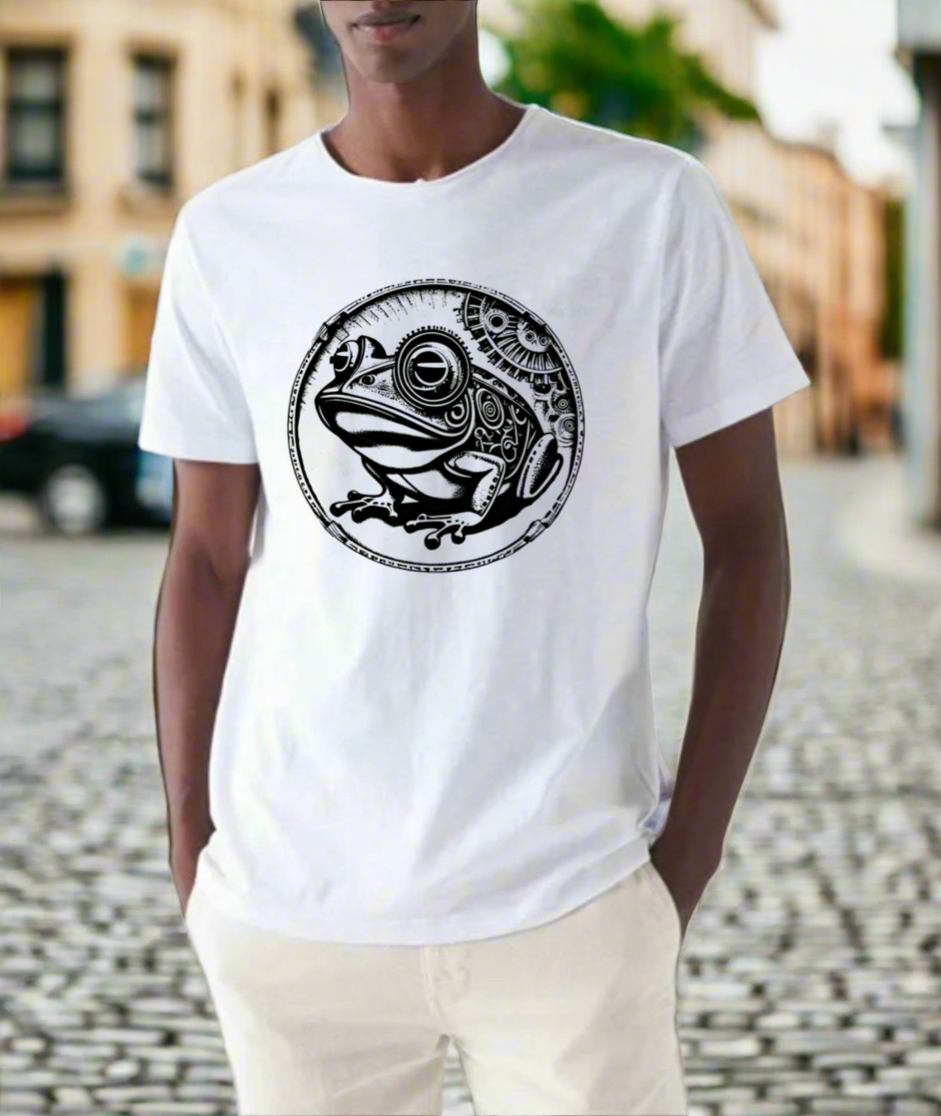 Steampunk Frog T-shirt design 1 of 3