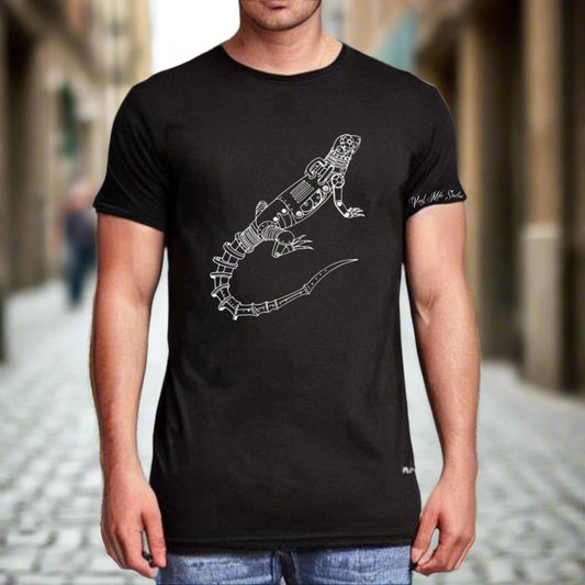 Steampunk Lizzard Graphic T-shirt Design