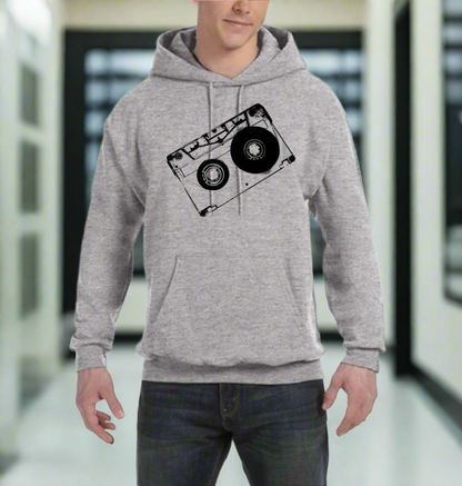 Classic Cassette Tape Graphic Design Hoodie