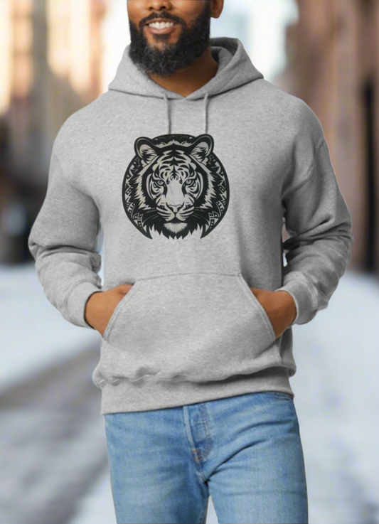 Fierce Tiger Graphic Hoodie Design