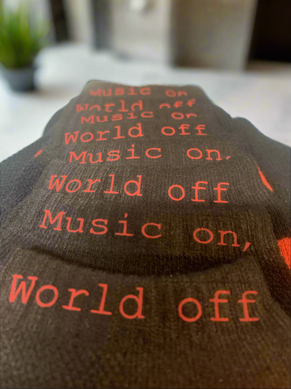 Music On, World Off Ankle Socks