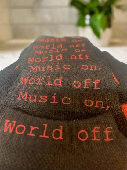 Music On, World Off Ankle Socks