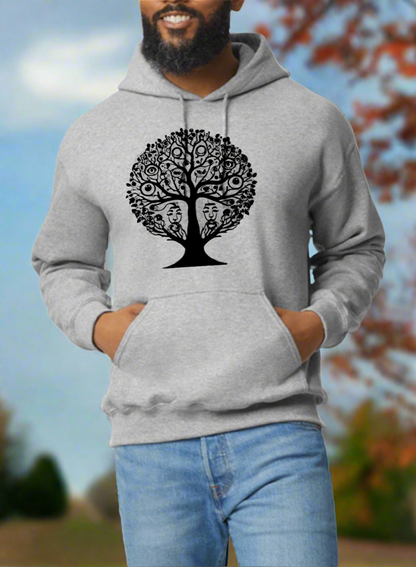Salvador Deli inspired Hoodie Design Eyes in the Tree