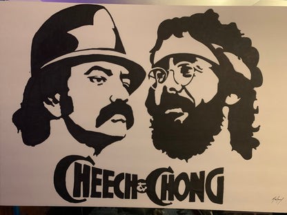 Cheech and Chong icon painting 1 of 1