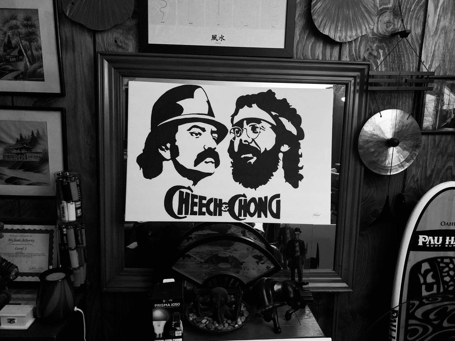 Cheech and Chong icon painting 1 of 1